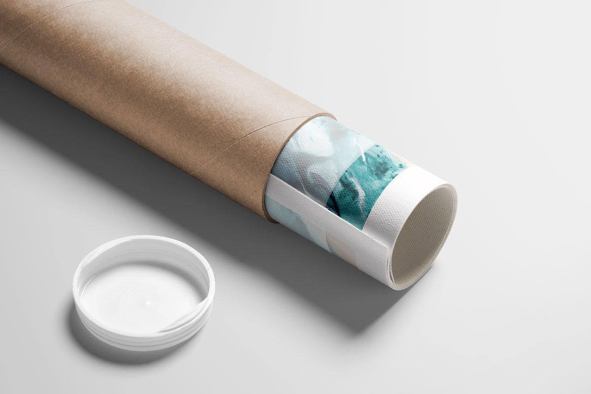 Tubo de cartão de 61cm; ø76mm Tubo 111cm; ø76mm
